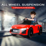 NNEMB Kids Ride-On Car Licensed AUDI R8 SPYDER Battery Electric Toy Remote 12V Red