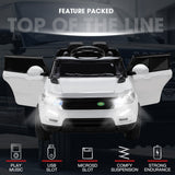 NNEMB White 12V Remote Control Ultimate Kids Ride On Electric Cars