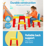 NNEDSZ 3PCS Kids Table and Chairs Set Activity Chalkboard Toys Storage Box Desk
