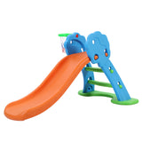 NNEDSZ Kids Slide with Basketball Hoop with Ladder Base Outdoor Indoor Playground Toddler Play