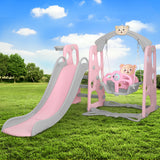 NNEDSZ Kids Slide Swing Outdoor Slide Kids Playground Built-in Music Basketball