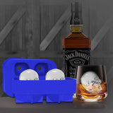 NNEDPE 4- Skull Bear Whiskey Ice Cube Maker Blue