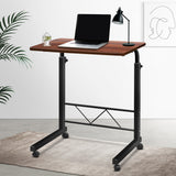 NNEDSZ Laptop Table Desk Portable - Dark Wood