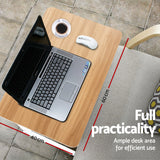 NNEDSZ  Laptop Table Desk Portable - Light Wood