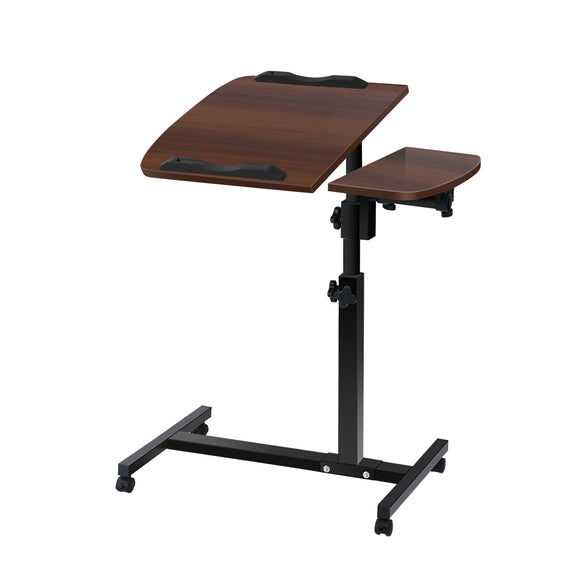 NNEDSZ  Laptop Table Desk Adjustable Stand - Walnut