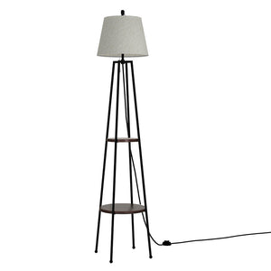 NNEDSZ Floor Lamp Shelf Stand Modern LED Storage Shelves Living Room Light