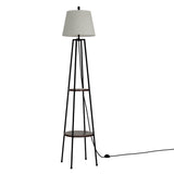 NNEDSZ Floor Lamp Shelf Stand Modern LED Storage Shelves Living Room Light