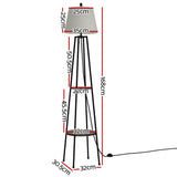 NNEDSZ Floor Lamp Shelf Stand Modern LED Storage Shelves Living Room Light