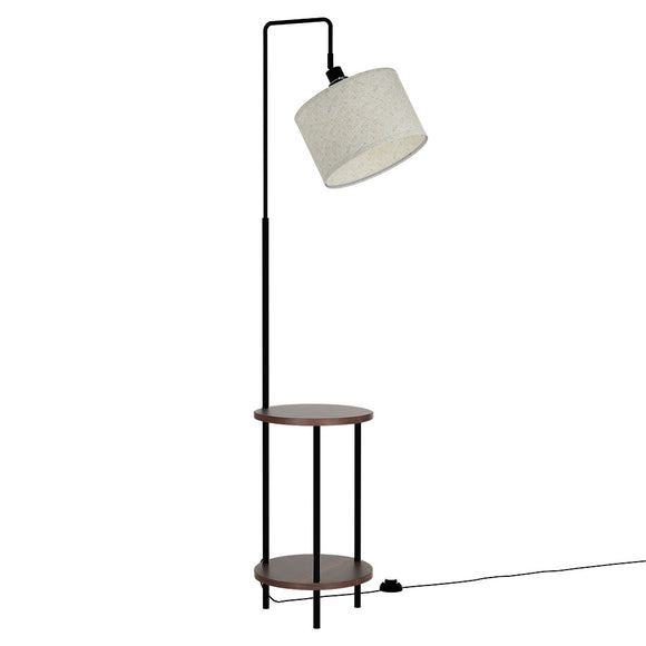 NNEDSZ Floor Lamp Shelf Modern LED Storage Shelves Stand Living Room Light
