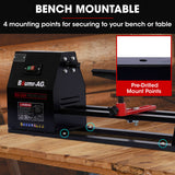 NNEMB 440 x 350mm Wood Lathe Turning Machine-370W S1 Motor-4 Speed