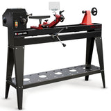NNEMB 1000 x 350mm Heavy Duty Wood Lathe Turning Machine-550W S1 Motor-Variable Speed-with Stand