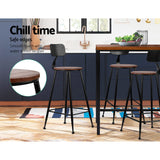 NNEDSZ 4x Vintage Industrial Bar Stool Retro Barstools Dining Chairs Kitchen