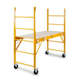 NNEMB 450kg Mobile Scaffold High Work Platform Scaffolding Portable