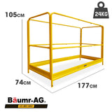 NNEMB Safety Guard Rail for Adjustable Mobile Scaffold