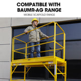 NNEMB Safety Guard Rail for Adjustable Mobile Scaffold