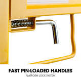 NNEMB Adjustable Mobile Scaffolding-450kg Capacity-with Trapdoor Hatch