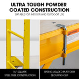 NNEMB Adjustable Mobile Scaffolding-450kg Capacity-with Trapdoor Hatch