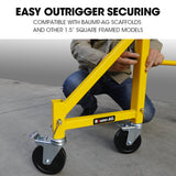 NNEMB Outrigger Wheel Set for Adjustable Mobile Scaffolding-4pc