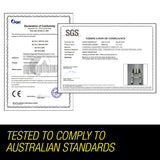 NNEMB 3.8m Multipurpose Telescopic Folding Ladder Aluminium Alloy Extension Steps AU