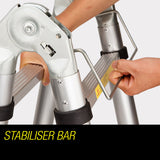 NNEMB 3.8m Multipurpose Telescopic Folding Ladder Aluminium Alloy Extension Steps AU