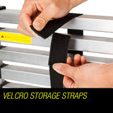 NNEMB 3.8m Telescopic Aluminium Ladder Alloy Extension Extendable Steps Multi Portable