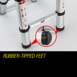 NNEMB 5m Telescopic Aluminium Multipurpose Ladder Extension Alloy Extendable Step AUS