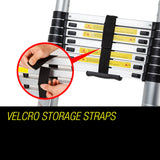 NNEMB 5m Telescopic Aluminium Multipurpose Ladder Extension Alloy Extendable Step AUS