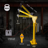 NNEMB 800kg Electric Hoist Winch Crane 12V 360 Degree Engine Car Truck Lift NEW