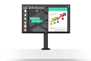 NNEKG LG 27 QHD 75Hz FreeSync IPS Ergo HDR Monitor (27QN880)