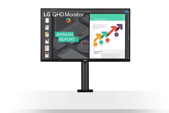 NNEKG LG 27 QHD 75Hz FreeSync IPS Ergo HDR Monitor (27QN880)
