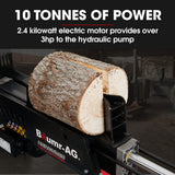 NNEMB 10 Tonne Electric Hydraulic Wood Log Splitter-HPS3800E