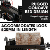 NNEMB 10 Tonne Electric Hydraulic Wood Log Splitter-HPS3800E