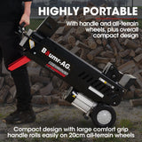 NNEMB 10 Tonne Electric Hydraulic Wood Log Splitter-HPS3800E