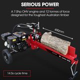 NNEMB 12 Tonne Petrol Hydraulic Wood Log Splitter-HPS400