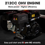 NNEMB 40 Tonne Petrol Hydraulic Horizontal and Vertical Towed Wood Log Splitter-HPS700