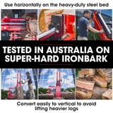 NNEMB 40 Tonne Petrol Hydraulic Horizontal and Vertical Towed Wood Log Splitter-HPS700