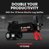 NNEMB 4 Way Wood Log Splitting Wedge for 10 Tonne Electric Log Splitter