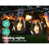 NNEDSZ Jollys 20m Festoon String Lights Christmas Bulbs Party Wedding Garden Party