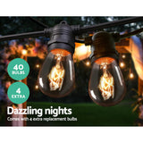 NNEDSZ Jollys 38m Festoon String Lights Christmas Bulbs Party Wedding Garden Party