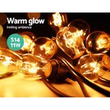 NNEDSZ Jollys 47m Festoon String Lights Christmas Bulbs Party Wedding Garden Party