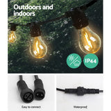 NNEDSZ 50m LED Festoon String Lights 50 Bulbs Kits Wedding Party Christmas A19