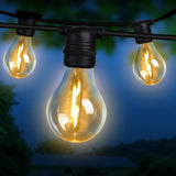 NNEDSZ 50m LED Festoon String Lights 50 Bulbs Kits Wedding Party Christmas A19