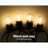 NNEDSZ Jollys 50m LED Festoon String Lights 50 Bulbs Kits Wedding Party Christmas G45