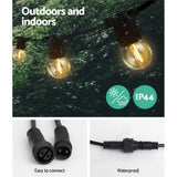 NNEDSZ Jollys 50m LED Festoon String Lights 50 Bulbs Kits Wedding Party Christmas G45