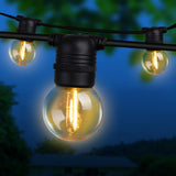 NNEDSZ Jollys 50m LED Festoon String Lights 50 Bulbs Kits Wedding Party Christmas G45