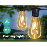 NNEDSZ Jollys 60PCS LED Festoon String Lights Wedding Christmas Outdoor