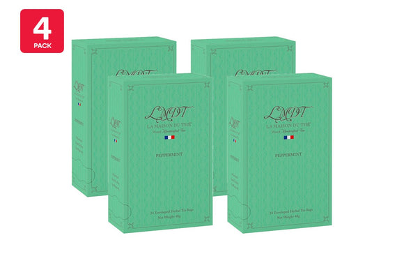 NNEKG La Maison Du The Peppermint Tea Envelopes 4 Pack of 24 Bags