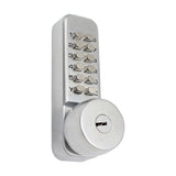 NNEDPE Push Button Digital Mechanical Combination Security Door Lock Chrome