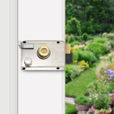 NNEDPE Push Button Digital Mechanical Combination Security Door Lock Chrome