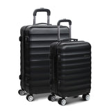 NNEDSZ 2 Piece Lightweight Hard Suit Case Luggage Black